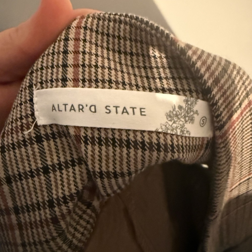 Y2K altar'd state Small School Girl Plaid Skirt Pleated Preppy Tartan - Picture 5 of 5